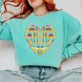 Bookshelf Heart Comfort Colors Sweatshirt Butter Bookshelf Heart Comfort Colors Sweatshirt Butter