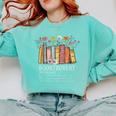 Booktrovert Cozy Book Lover Book Nerd Literary Humor Comfort Colors Sweatshirt Butter