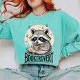 Booktrovert Raccoon Reading And Coffee For Book Lover Comfort Colors Sweatshirt Butter Booktrovert Raccoon Reading And Coffee For Book Lover Comfort Colors Sweatshirt Butter