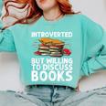 Bookworm Art For Men Women Book Reading Lover Bookish Comfort Colors Sweatshirt Butter