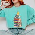 Bookworm Cockatiel Bird Reading Books Drinking Coffee Lover Comfort Colors Sweatshirt Butter Bookworm Cockatiel Bird Reading Books Drinking Coffee Lover Comfort Colors Sweatshirt Butter