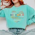 Bookworm Words Heart Book Lover Reader Reading Fun Comfort Colors Sweatshirt Butter