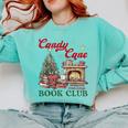 Candy Cane Book Club Holiday Party & Book Exchange Comfort Colors Sweatshirt Butter Candy Cane Book Club Holiday Party & Book Exchange Comfort Colors Sweatshirt Butter