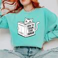 Cat Book Humor How To Train Your Human Comfort Colors Sweatshirt Butter Cat Book Humor How To Train Your Human Comfort Colors Sweatshirt Butter