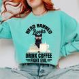 Cat I Read Banned Books Shirt Bookworm Avid Reader For Men Women Kids Comfort Colors Sweatshirt Butter