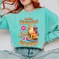 Cat Shirts For Women Book Lover Shirt Cats And Books Comfort Colors Sweatshirt Butter