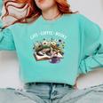 Cats Coffee Books Comfort Colors Sweatshirt Butter