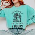Cats Plants And Books Shirt Plant Lover Gardening Comfort Colors Sweatshirt Butter Cats Plants And Books Shirt Plant Lover Gardening Comfort Colors Sweatshirt Butter