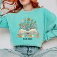 Chapter 12 Years Old 12th Birthday Wildflower Book Lover Comfort Colors Sweatshirt Butter Chapter 12 Years Old 12th Birthday Wildflower Book Lover Comfort Colors Sweatshirt Butter