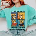 Cheetah Love Reading And Cheetahs Kids Bookworm Comfort Colors Sweatshirt Butter