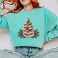 Christmas Book Reading Reader Xmas Bibliophile -Adult Christmas Tree Book Modern Comfort Colors Sweatshirt Butter Christmas Book Reading Reader Xmas Bibliophile -Adult Christmas Tree Book Modern Comfort Colors Sweatshirt Butter