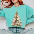 Christmas Book Tree Teacher Book Lover Xmas Librarian Comfort Colors Sweatshirt Butter Christmas Book Tree Teacher Book Lover Xmas Librarian Comfort Colors Sweatshirt Butter