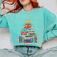 Christmas Tree Made Of Books Librarian Reader Holiday Comfort Colors Sweatshirt Butter Christmas Tree Made Of Books Librarian Reader Holiday Comfort Colors Sweatshirt Butter