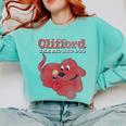 Clifford The Big Red Dog Clifford And Emily Book Cover Comfort Colors Sweatshirt Butter Clifford The Big Red Dog Clifford And Emily Book Cover Comfort Colors Sweatshirt Butter