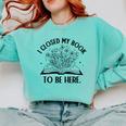 I Closed My Book To Be Here Book Lover Floral Reading Woman Comfort Colors Sweatshirt Butter I Closed My Book To Be Here Book Lover Floral Reading Woman Comfort Colors Sweatshirt Butter