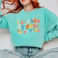 I Closed My Book To Be Here Book Lovers Library Reading Comfort Colors Sweatshirt Butter