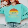 Coffee Beans & Books Retro Bookworm Librarian Comfort Colors Sweatshirt Butter