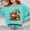 Coffee And Book Reading Accessories For Book Lovers Gnome Comfort Colors Sweatshirt Butter Coffee And Book Reading Accessories For Book Lovers Gnome Comfort Colors Sweatshirt Butter