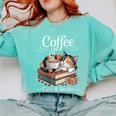 Coffee Cats And Books Cozy Calico Reader Love Cute Cat Comfort Colors Sweatshirt Butter Coffee Cats And Books Cozy Calico Reader Love Cute Cat Comfort Colors Sweatshirt Butter