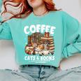 Coffee Cats And Books Cats And Reading Lovers Comfort Colors Sweatshirt Butter Coffee Cats And Books Cats And Reading Lovers Comfort Colors Sweatshirt Butter