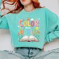 Color Our World Book Reading Program 2026 Summer Comfort Colors Sweatshirt Butter