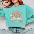 Color Our World Summer Reading 2025 Rainbow Art Book Comfort Colors Sweatshirt Butter
