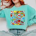Comic Book Pop Art Modern Fun Comfort Colors Sweatshirt Butter Comic Book Pop Art Modern Fun Comfort Colors Sweatshirt Butter