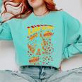 Comic Book Superhero Fall Season Leaf Blower Comfort Colors Sweatshirt Butter