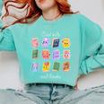 Cool Kids Read Books School Librarian Reading Teacher Comfort Colors Sweatshirt Butter