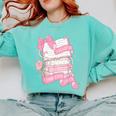 Coquette Reading Book Lover Pink Bow Bookish Mom & Daughter Comfort Colors Sweatshirt Butter Coquette Reading Book Lover Pink Bow Bookish Mom & Daughter Comfort Colors Sweatshirt Butter