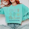 Cozy Bookish Fall Vibes Pumpkin Latte Books Autumn Reading Comfort Colors Sweatshirt Butter Cozy Bookish Fall Vibes Pumpkin Latte Books Autumn Reading Comfort Colors Sweatshirt Butter
