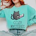 Cozy Mysteries Coffee And Novel For Book Lovers Comfort Colors Sweatshirt Butter Cozy Mysteries Coffee And Novel For Book Lovers Comfort Colors Sweatshirt Butter