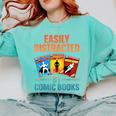 Cute Comic Book For Men Women Comic Book Collector Comfort Colors Sweatshirt Butter