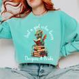 Cute Dragon Reading Book Bookworm Dragon And Books For Women Comfort Colors Sweatshirt Butter