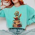 Cute Dragon Reading Book Bookworm Dragons And Books Comfort Colors Sweatshirt Butter Cute Dragon Reading Book Bookworm Dragons And Books Comfort Colors Sweatshirt Butter