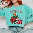 Cute Gingerbread Man Reading Book Nerd Christmas Bookish Comfort Colors Sweatshirt Butter Cute Gingerbread Man Reading Book Nerd Christmas Bookish Comfort Colors Sweatshirt Butter