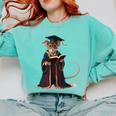 Cute Mouse Reading Book Graduation Comfort Colors Sweatshirt Butter