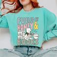 Disney Winnie The Pooh Fueled By Honey & Books Sketch Comfort Colors Sweatshirt Butter
