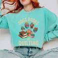 Dogs Books And Quilting Comfort Colors Sweatshirt Butter