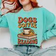 Dogs Coffee Reading Book Lover Comfort Colors Sweatshirt Butter Dogs Coffee Reading Book Lover Comfort Colors Sweatshirt Butter