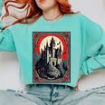 Dracula's Castle Book Cover Illustration Comfort Colors Sweatshirt Butter