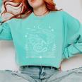 Dragon Flying Out Of Book Lover Bookworm Fantasy Novels Comfort Colors Sweatshirt Butter