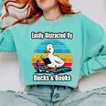 Ducks Books Lover Easily Distracted By Ducks & Books Comfort Colors Sweatshirt Butter