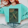 From The Earth To The Moon Book Cover 1874 Premium Comfort Colors Sweatshirt Butter From The Earth To The Moon Book Cover 1874 Premium Comfort Colors Sweatshirt Butter