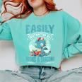 Easily Distracted By Books And Dragons Nerds Comfort Colors Sweatshirt Butter