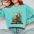 Easily Distracted By Cats And Books Comfort Colors Sweatshirt Butter Easily Distracted By Cats And Books Comfort Colors Sweatshirt Butter