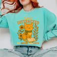 Easily Distracted By Cats And Books Cute Cat Book Lover Comfort Colors Sweatshirt Butter Easily Distracted By Cats And Books Cute Cat Book Lover Comfort Colors Sweatshirt Butter