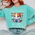 Easily Distracted By Coffee Cats And Books Comfort Colors Sweatshirt Butter Easily Distracted By Coffee Cats And Books Comfort Colors Sweatshirt Butter