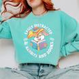 Easily Distracted By Rabbits And Books Reading Comfort Colors Sweatshirt Butter