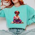 Educated Melanin Queen Afro Women Reading Book History Comfort Colors Sweatshirt Butter Educated Melanin Queen Afro Women Reading Book History Comfort Colors Sweatshirt Butter